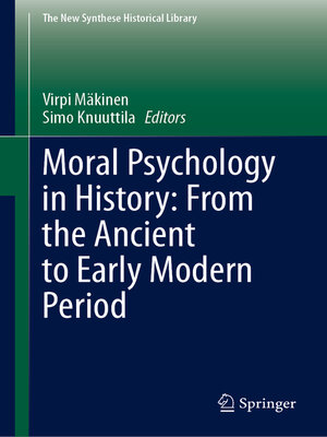 cover image of Moral Psychology in History